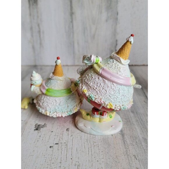 Ice cream snowman couple sets cute pair xmas figure - Picture 6 of 9